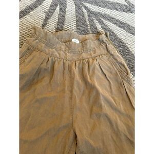 ARITZIA WILFRED Women's Casbah Lyocell Paperbag Pants Brown Zip Size 0‎